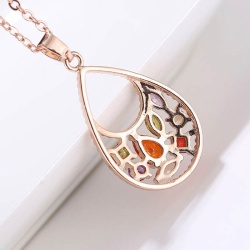 Набор украшений Каплевидный кристалл: кулон и серьги