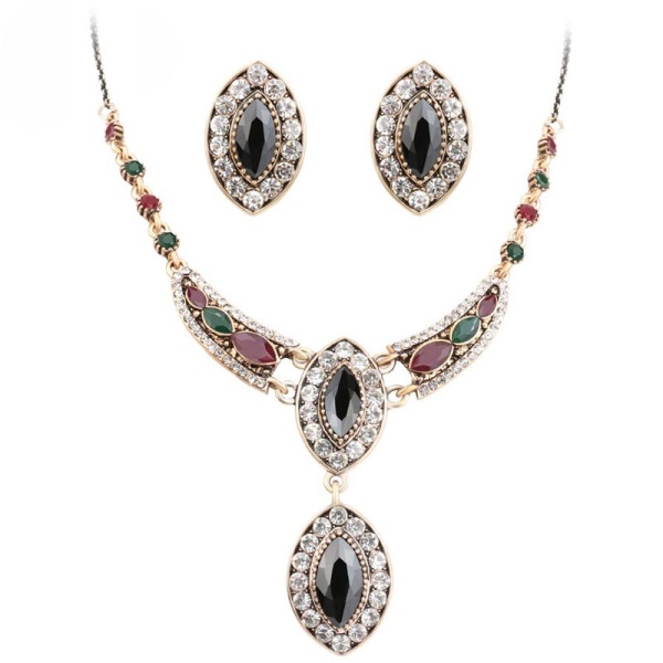 Набор украшений Роза Винтаж: кулон, серьги lan-3100