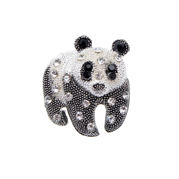 Брошь лесная Панда