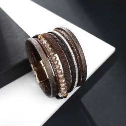 Женский кожаный браслет Дарви