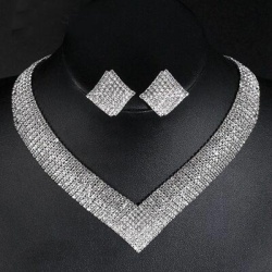 Набор украшений Ромб: колье и серьги lan-3365