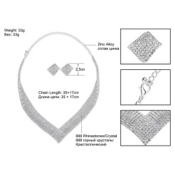 Набор украшений Ромб: колье и серьги lan-3365