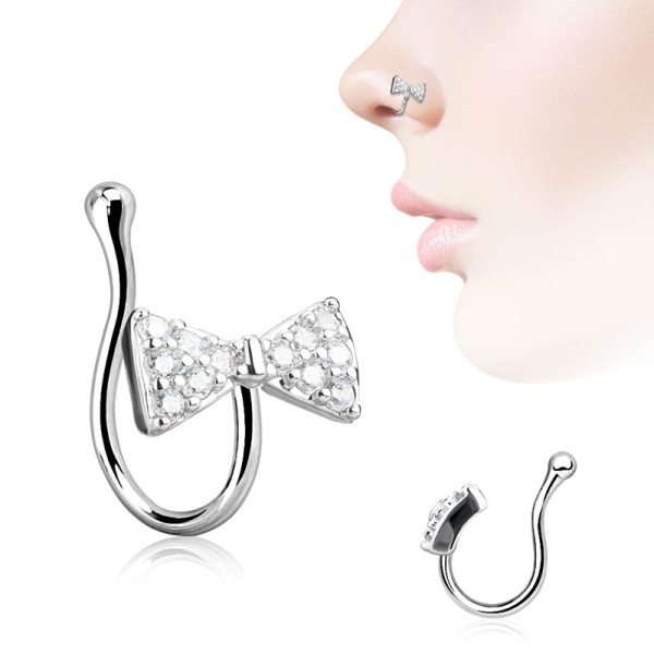 Обманка в ніс Spikes Бантик NOCL12