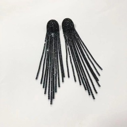 Длинные серьги кристальный водопад lan-2961