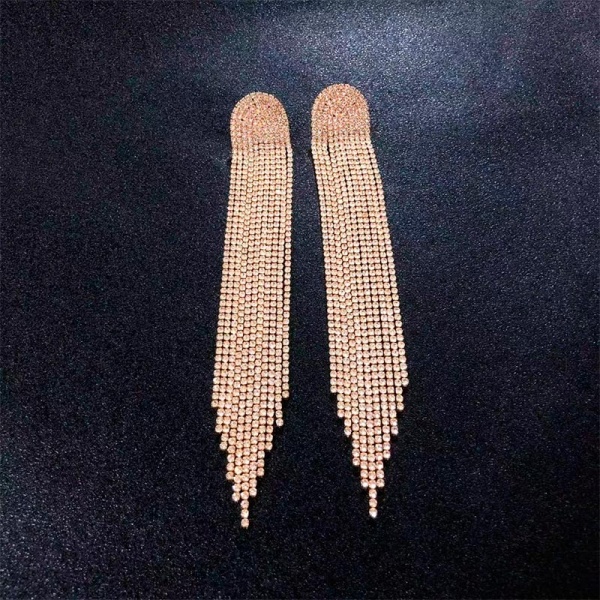 Довгі сережки кристальний водоспад lan-2961