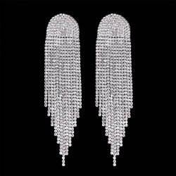 Довгі сережки кристальний водоспад lan-2961