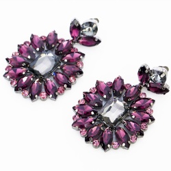 Сережки з камінням Афіна