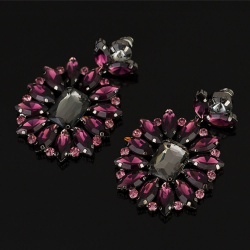 Сережки з камінням Афіна