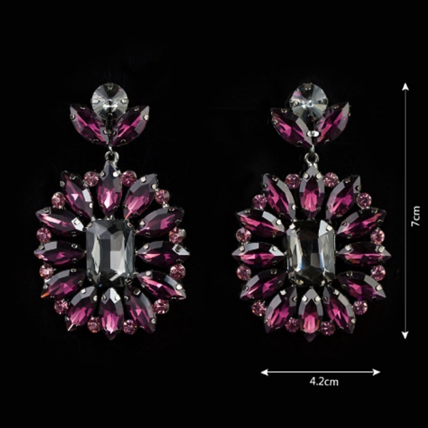 Сережки з камінням Афіна