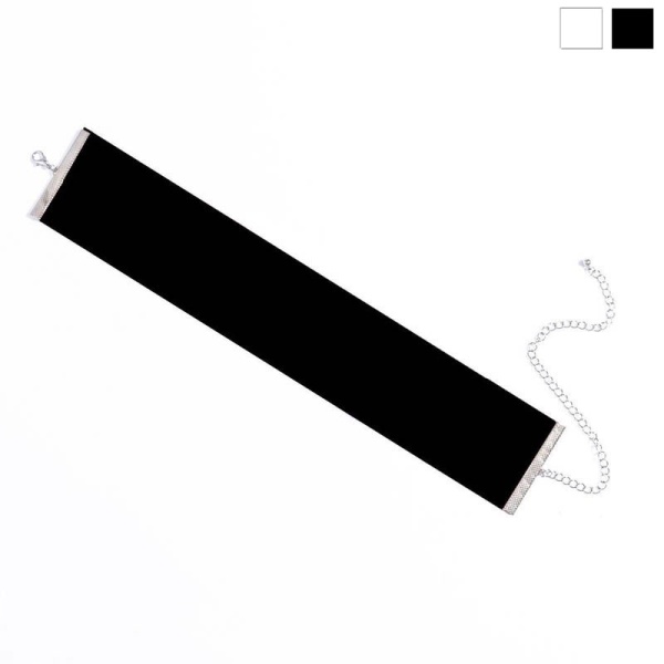 Бархатный широкий чокер Wide band