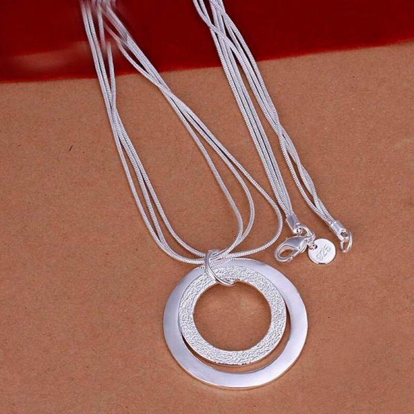 Набор украшений Кольца посеребренные: кулон и серьги lan-2862