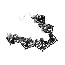 Чокер мереживний lan-102 чорного кольору