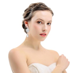 Свадебные серьги Жемчужная капелька lan-3367