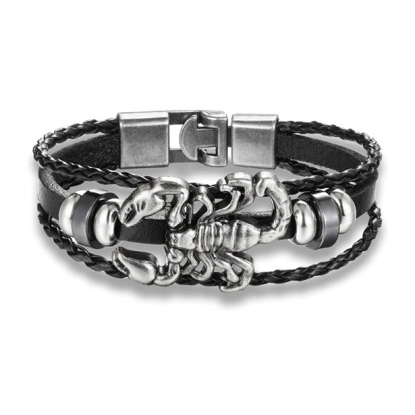 Шкіряний браслет Скорпіон