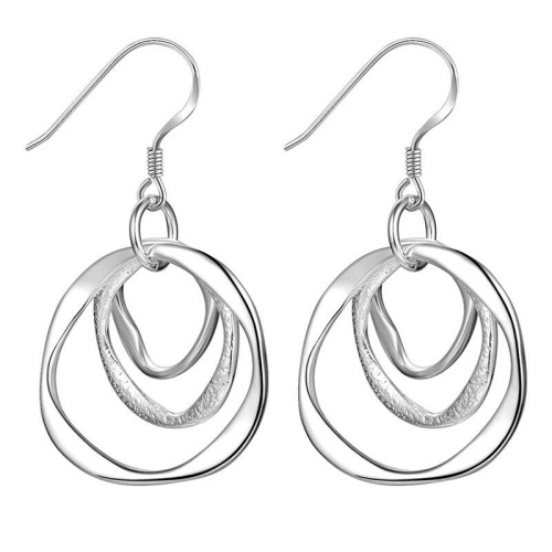 Набір срібло прикраси фактурні кільця: кулон і сережки lan-2863.