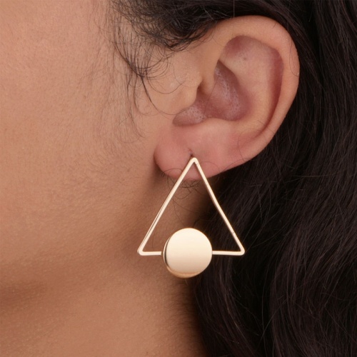 Серьги гвоздики Треугольник