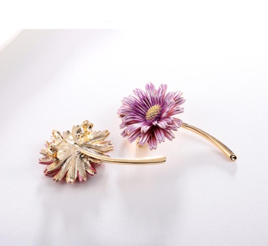 Брошь квітка Астра