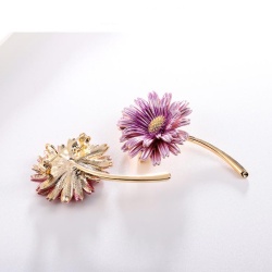 Брошь цветок Астра