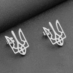 Серьги из нержавеющей стали Герб Украины lan-2764