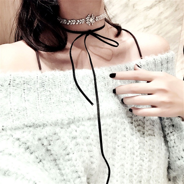 Чокер на шию з кристалами lan-102