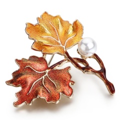 Брошь Золотая осень