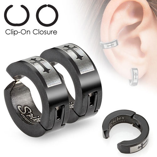 Мужские серьги клипсы Spikes SFE — 01012