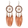 Серьги с перьями Ловец снов lan-3065