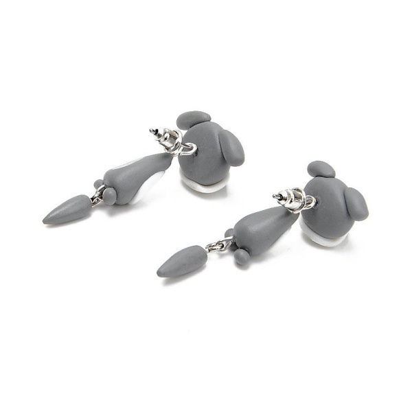 Сережки гвоздики Собачка