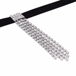 Чокер с галстуком из кристаллов lan-2037