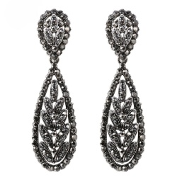 Серьги Веточка с марказитами