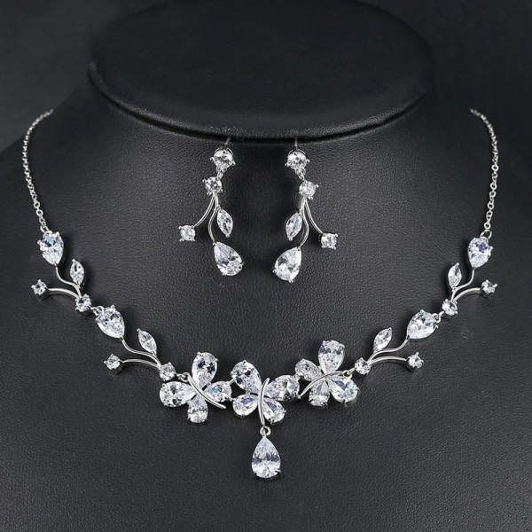 Набір прикрас Завиток: кольє та сережки