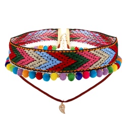 Чокер на шею помпонами lan-106