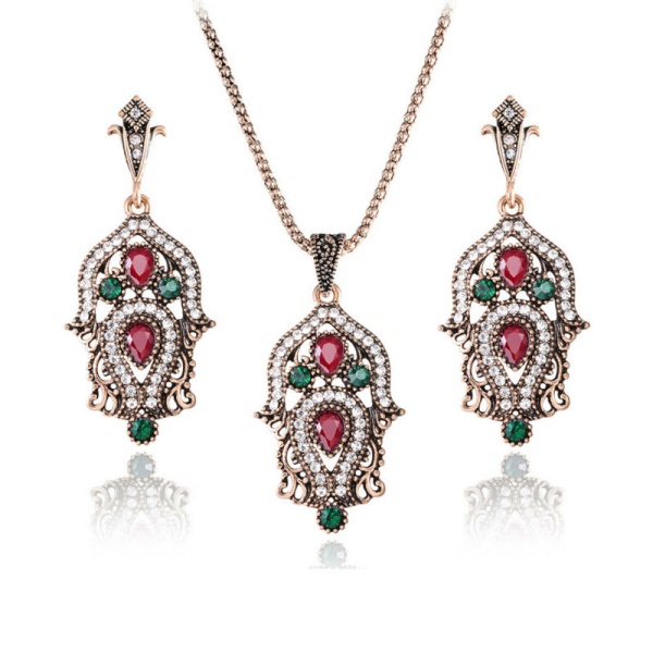 Набір прикрас Айсель: кулон, сережки