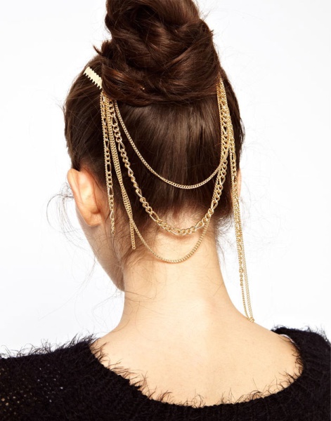 Гребешок для волос с цепочками Romantic