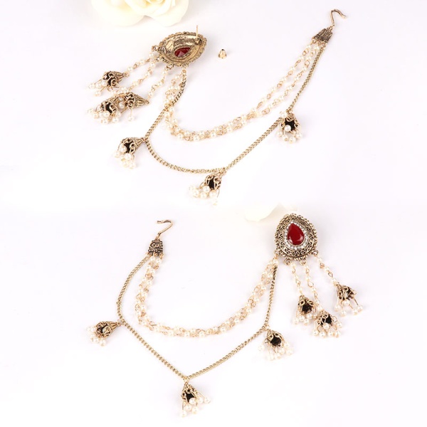 Кафф в индийском стиле Жемчужные нити