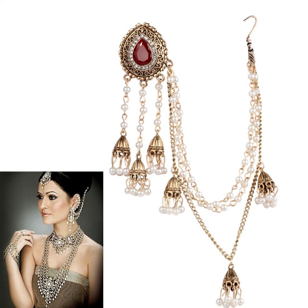 Кафф в индийском стиле Жемчужные нити