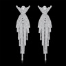 Вечірні довгі сережки Lan-3371