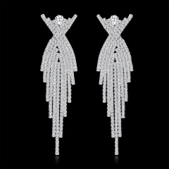 Вечерние длинные серьги lan-3371