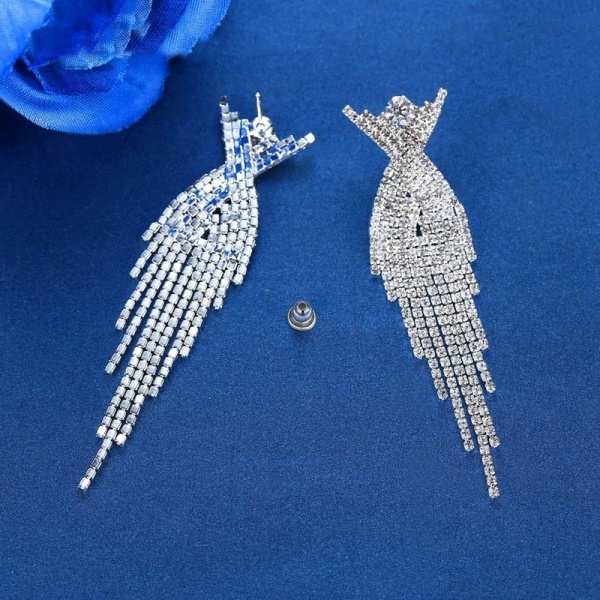 Вечірні довгі сережки Lan-3371