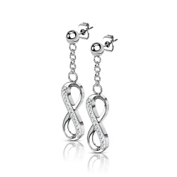 Серьги подвески из стали бесконечность Spikes SE1009