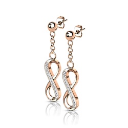 Серьги подвески из стали бесконечность Spikes SE1009