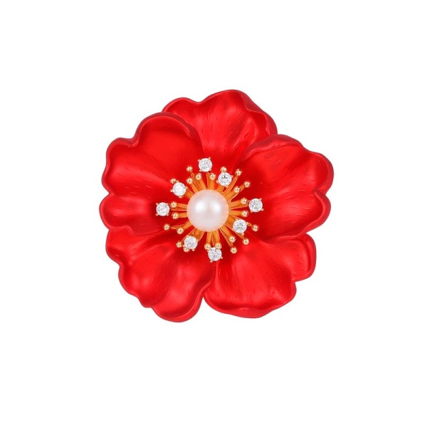 Брошь Мак элит lan-2967