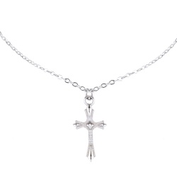 Чокер на шию з хрестиком lan-107 набір з 3 штук