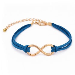 Браслет замшевый со знаком Бесконечность