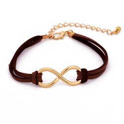 Браслет замшевый со знаком Бесконечность