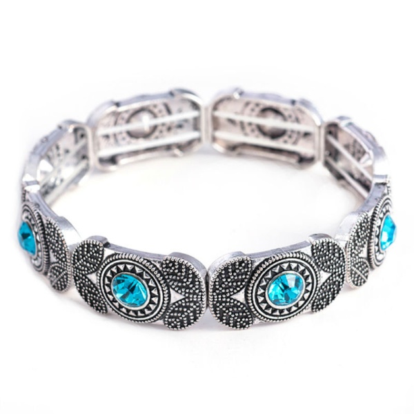 Браслет на гумці Етно із кристалами