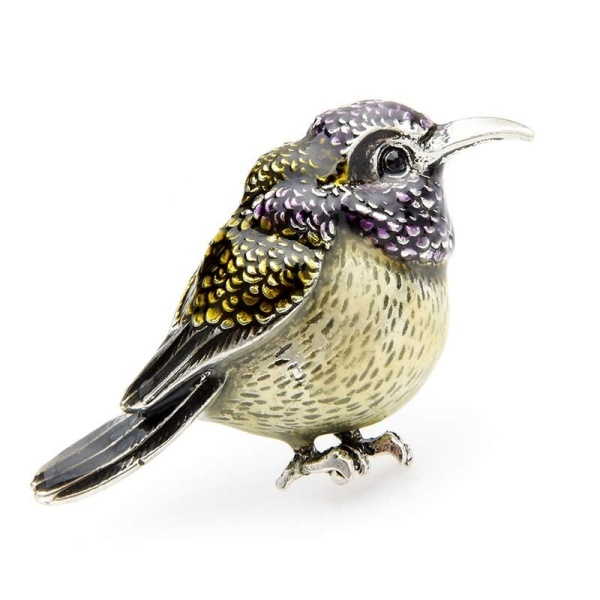 Брошь птица Иволга