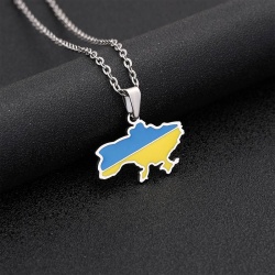 Кулон на шию з нержавіючої сталі Україна Ukraine lan-27681