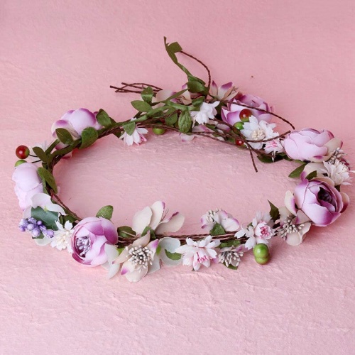 Венок на голову с цветами Нежность