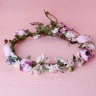 Вінок на голову з квітами Ніжність